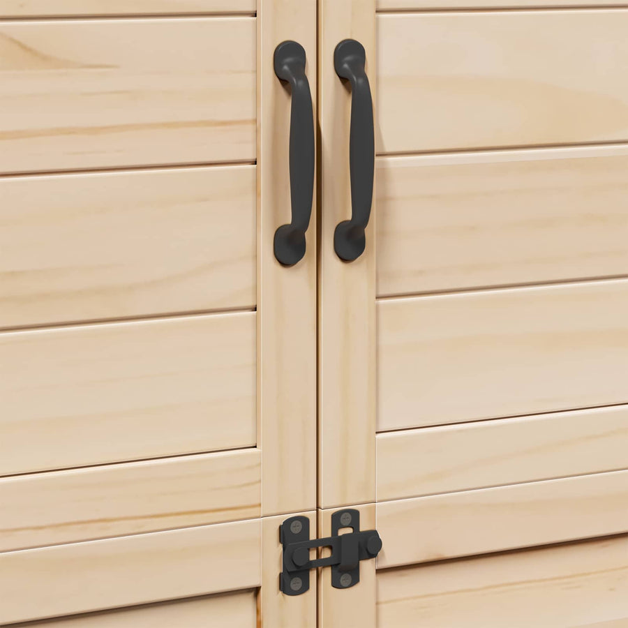 Tuinschuur Naturel 106,5 x 56 x 176 cm Bewerkt hout