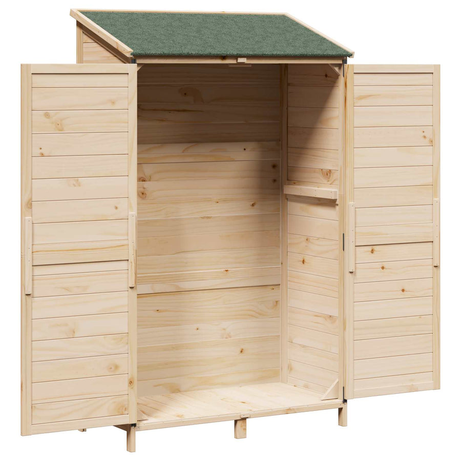 Tuinschuur Naturel 106,5 x 56 x 176 cm Bewerkt hout