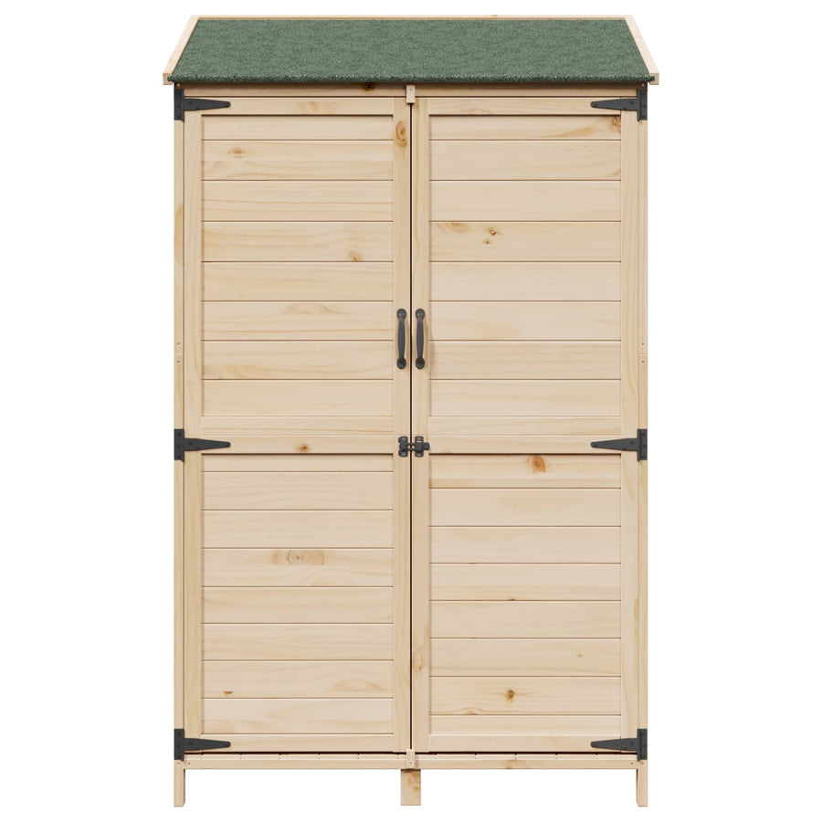 Tuinschuur Naturel 106,5 x 56 x 176 cm Bewerkt hout