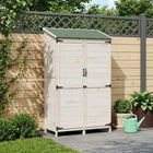 Tuinschuur 106,5x56x176 cm wit bewerkt hout