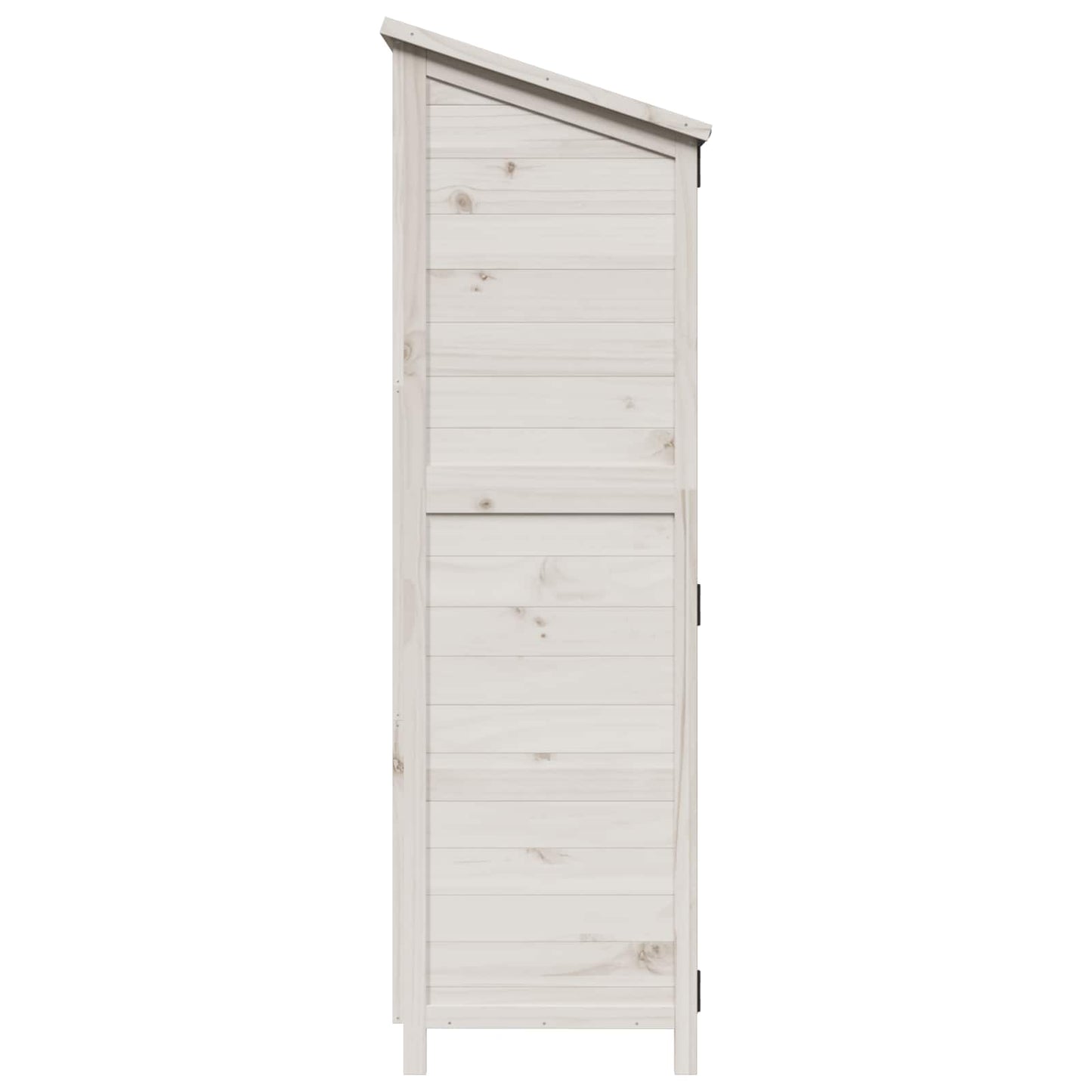 Tuinschuur Wit 106,5 x 56 x 176 cm Bewerkt hout