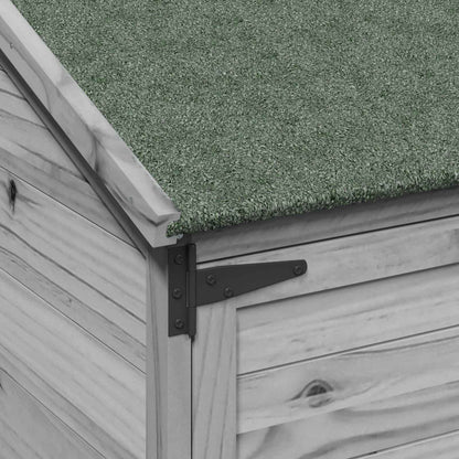 Tuinschuur Grijs 106,5 x 56 x 176 cm Bewerkt hout