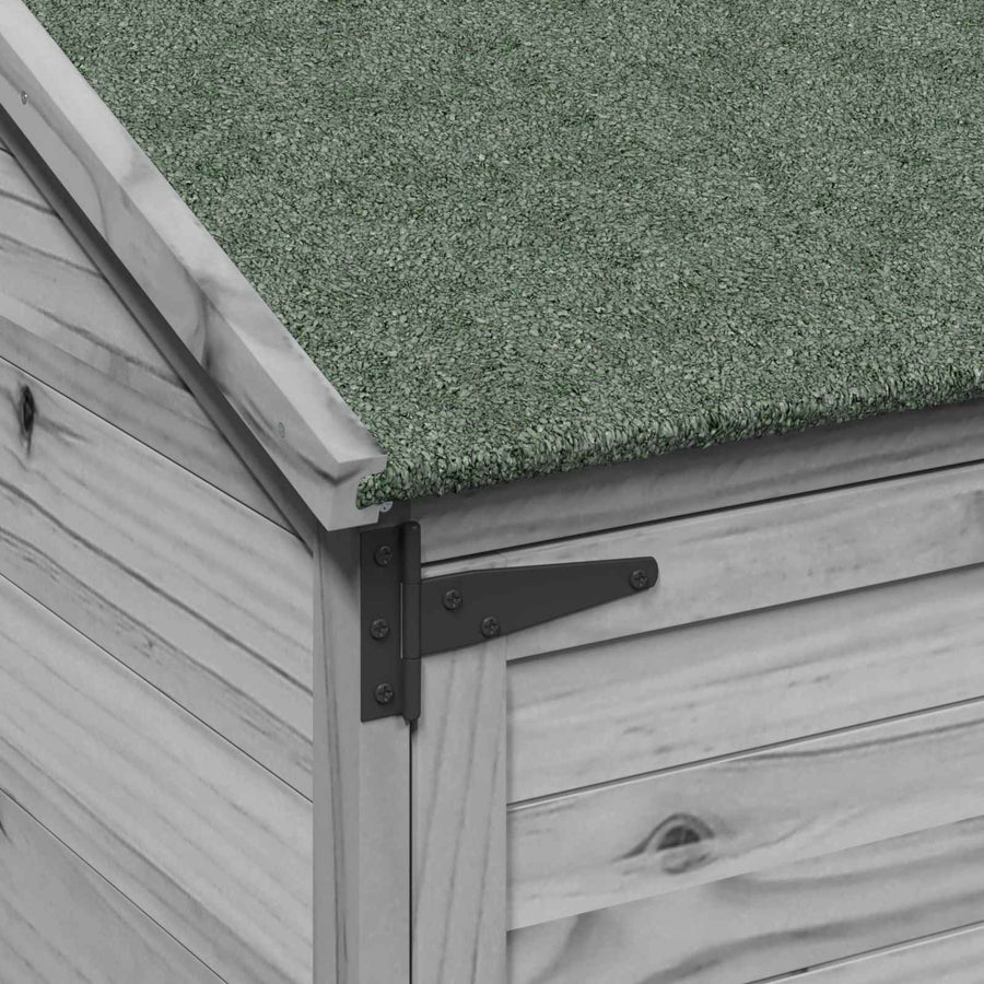 Tuinschuur Grijs 106,5 x 56 x 176 cm Bewerkt hout
