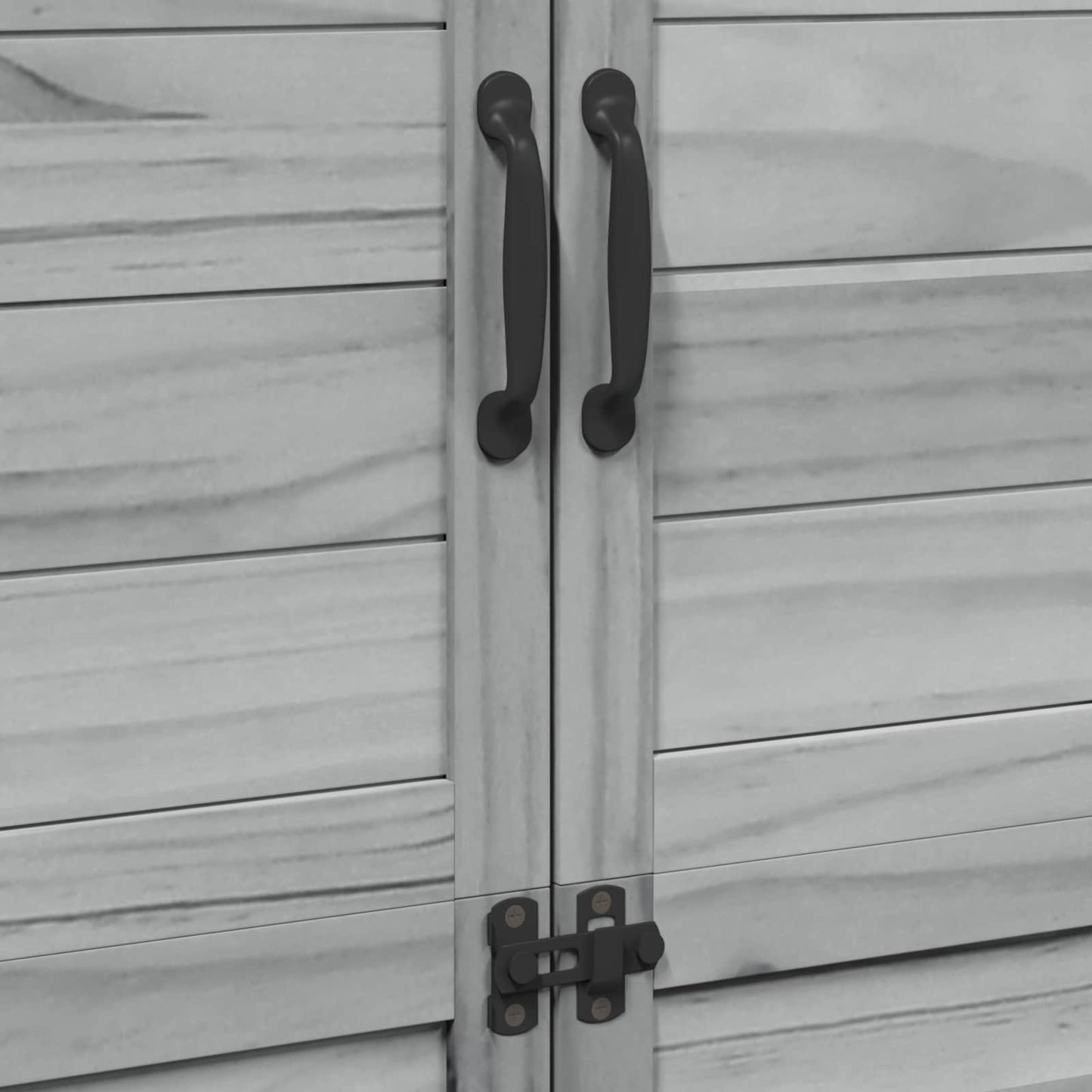 Tuinschuur Grijs 106,5 x 56 x 176 cm Bewerkt hout