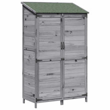 Tuinschuur Grijs 106,5 x 56 x 176 cm Bewerkt hout