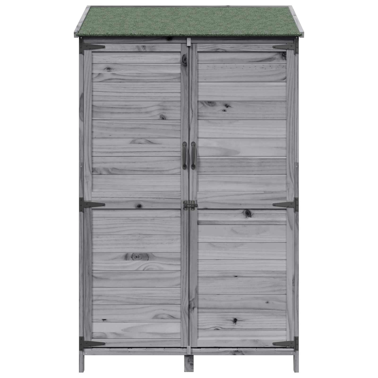Tuinschuur Grijs 106,5 x 56 x 176 cm Bewerkt hout