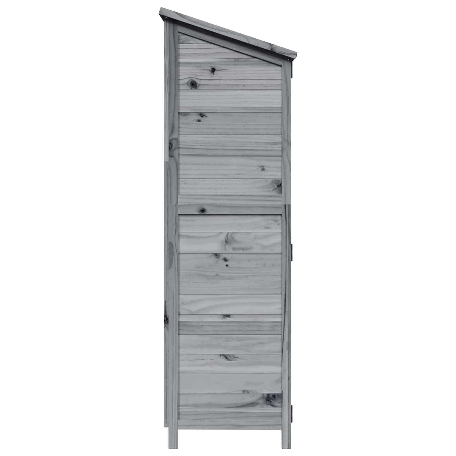 Tuinschuur Grijs 106,5 x 56 x 176 cm Bewerkt hout