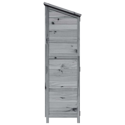 Tuinschuur Grijs 106,5 x 56 x 176 cm Bewerkt hout