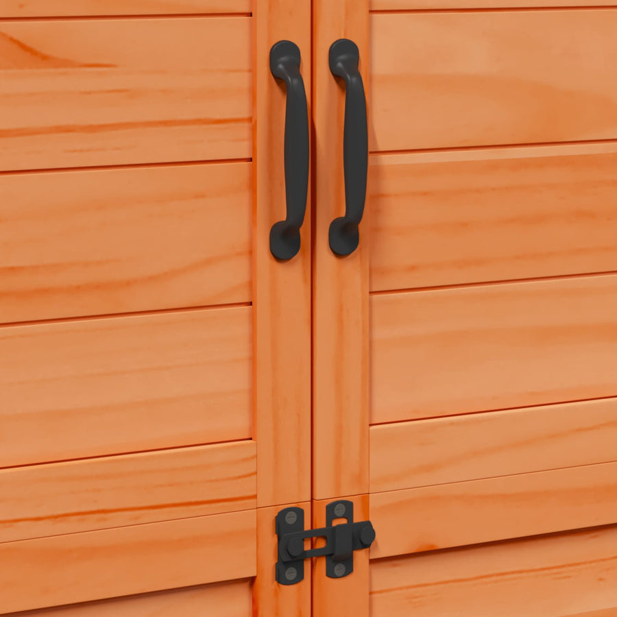 Tuinschuur Bruin 106,5 x 56 x 176 cm Bewerkt hout