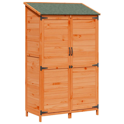 Tuinschuur Bruin 106,5 x 56 x 176 cm Bewerkt hout