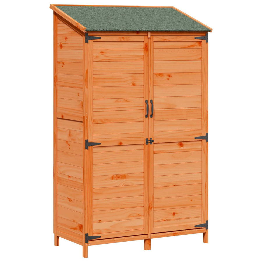 Tuinschuur Bruin 106,5 x 56 x 176 cm Bewerkt hout