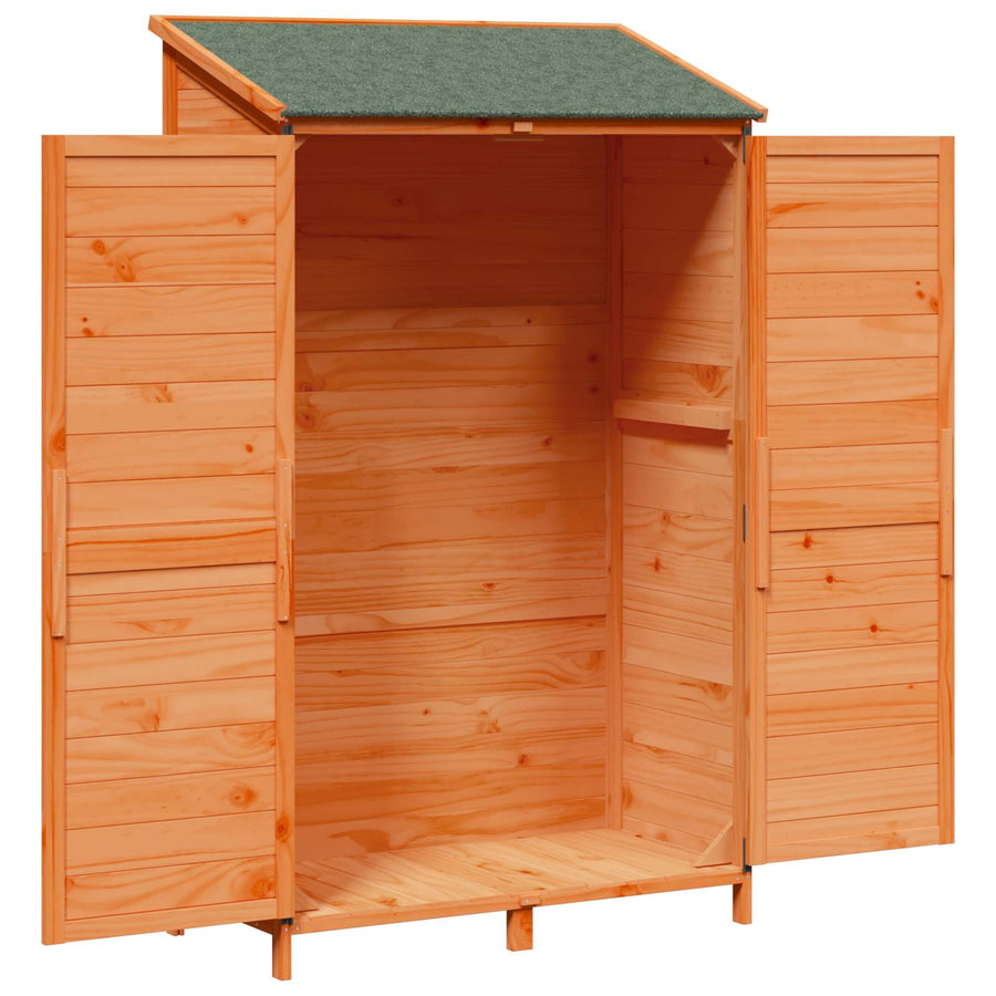 Tuinschuur Bruin 106,5 x 56 x 176 cm Bewerkt hout