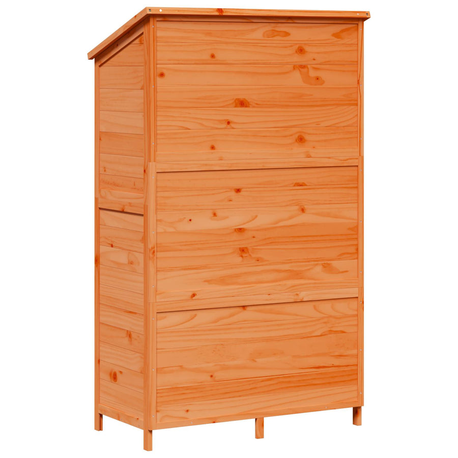 Tuinschuur Bruin 106,5 x 56 x 176 cm Bewerkt hout