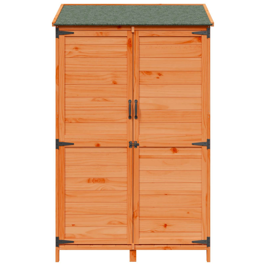 Tuinschuur Bruin 106,5 x 56 x 176 cm Bewerkt hout