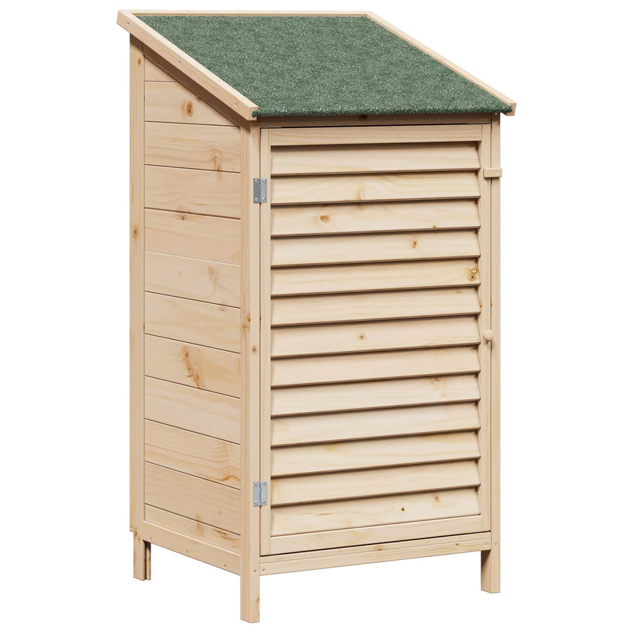 Tuinschuur Naturel 59 x 56 x 113,5 cm Massief Vurenhout