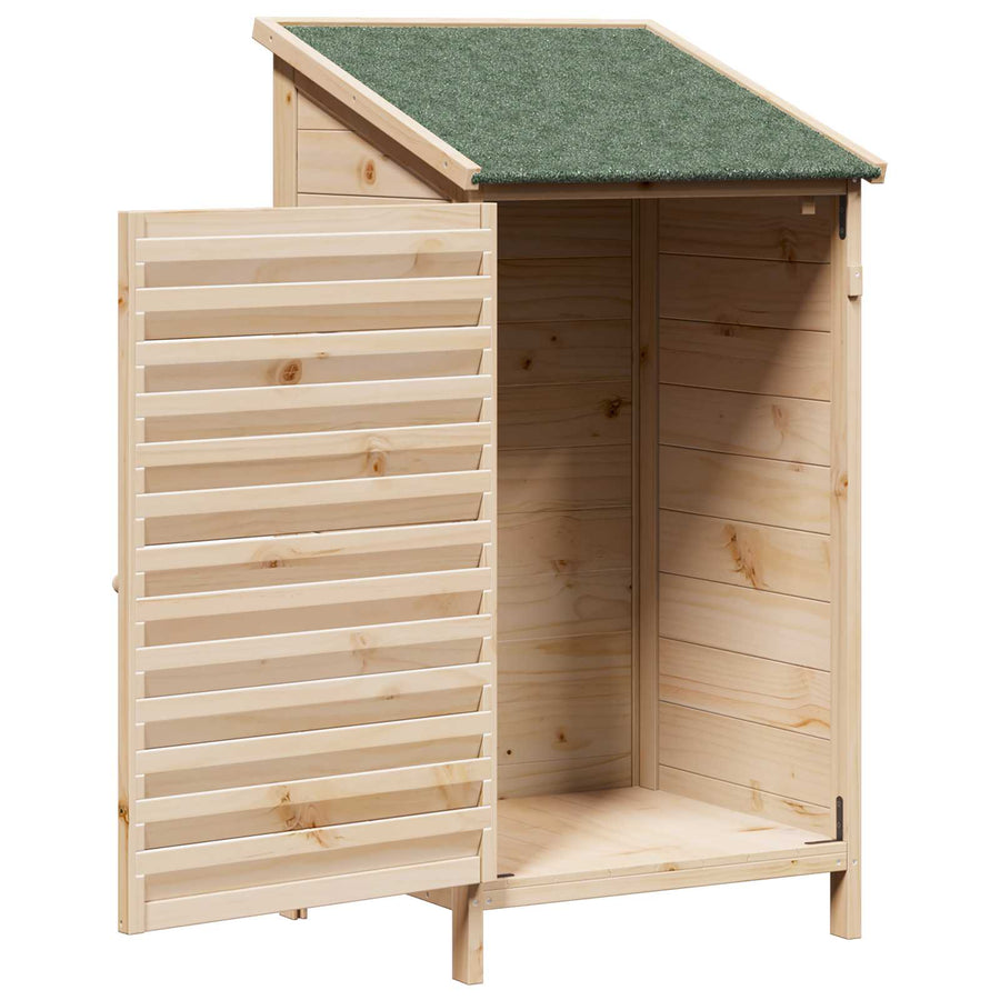 Tuinschuur Naturel 59 x 56 x 113,5 cm Massief Vurenhout