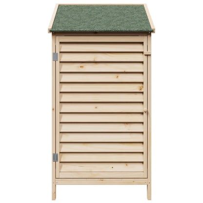 Tuinschuur Naturel 59 x 56 x 113,5 cm Massief Vurenhout