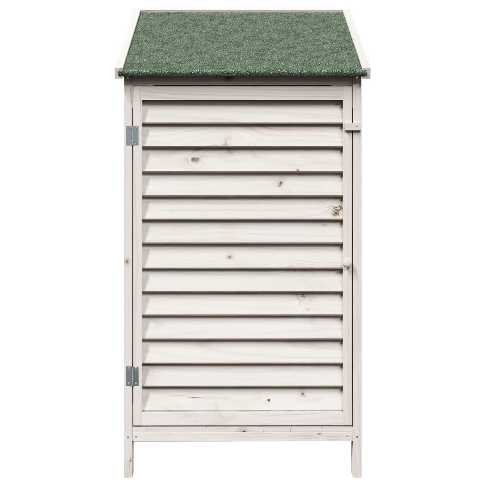 Tuinschuur Wit 59 x 56 x 113,5 cm Massief Vurenhout