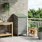 Tuinschuur 59x56x113,5 cm massief vurenhout grijs
