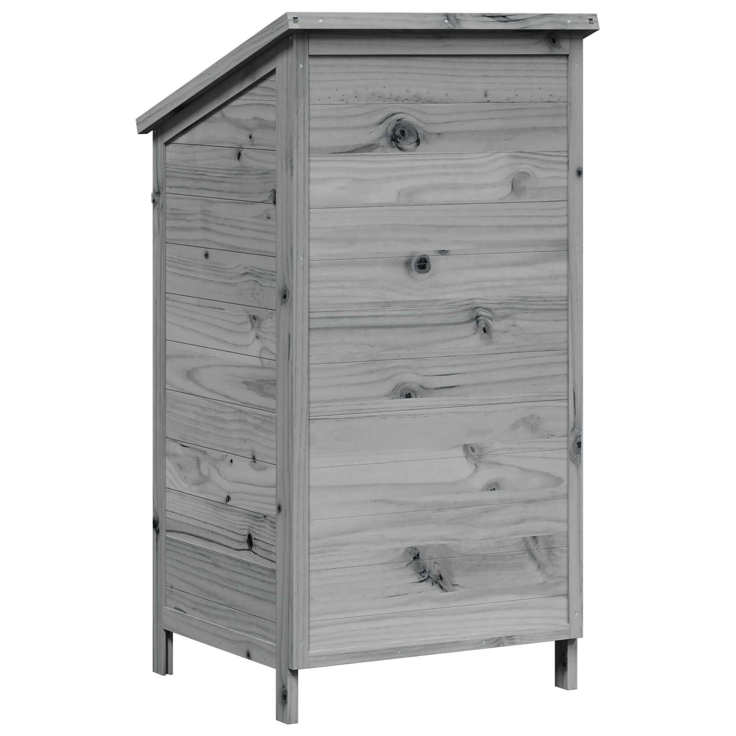 Tuinschuur Grijs 59 x 56 x 113,5 cm Massief Vurenhout