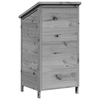 Tuinschuur Grijs 59 x 56 x 113,5 cm Massief Vurenhout