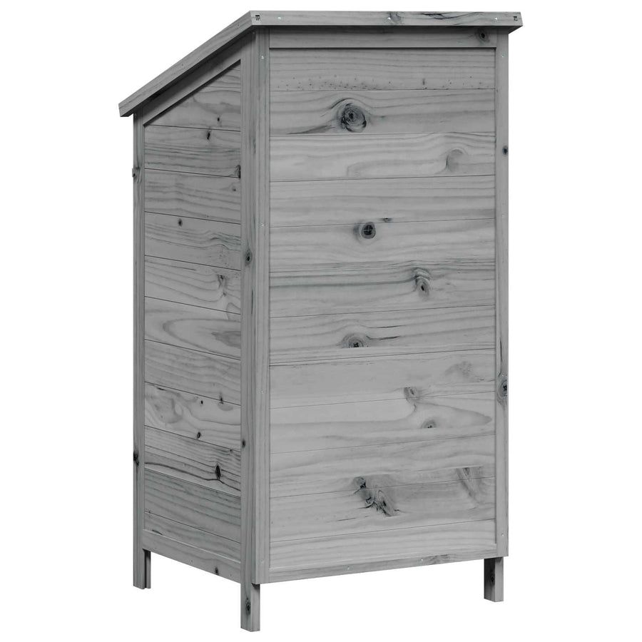 Tuinschuur Grijs 59 x 56 x 113,5 cm Massief Vurenhout