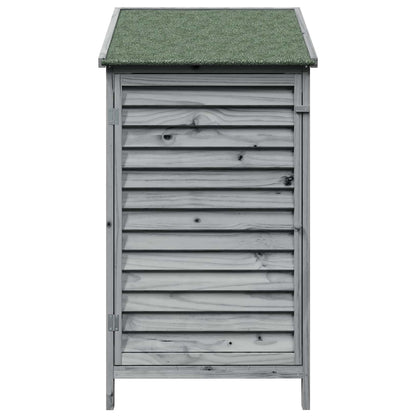 Tuinschuur Grijs 59 x 56 x 113,5 cm Massief Vurenhout