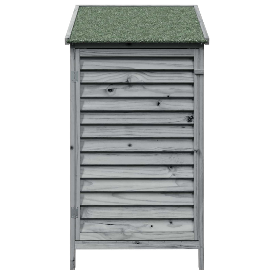 Tuinschuur Grijs 59 x 56 x 113,5 cm Massief Vurenhout