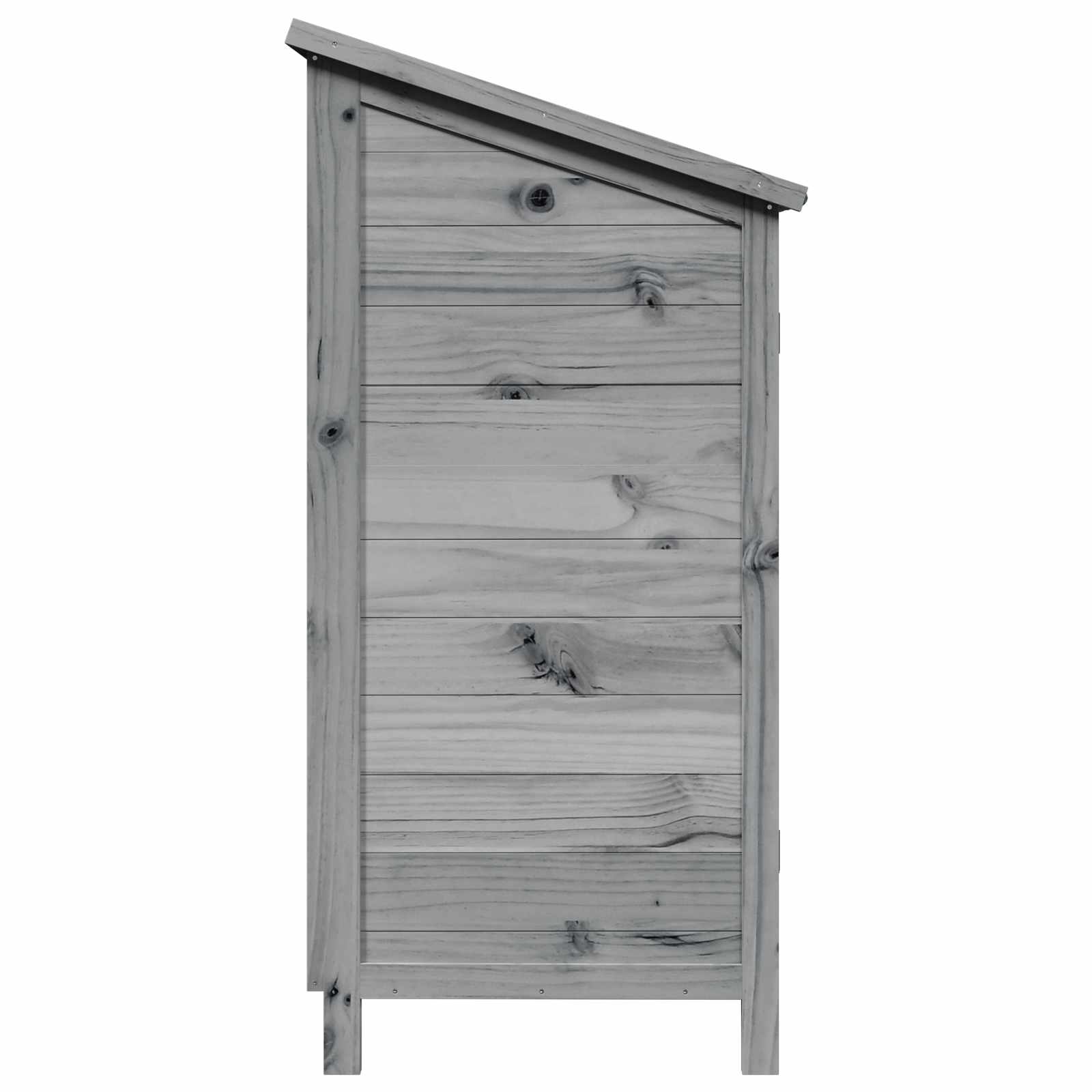 Tuinschuur Grijs 59 x 56 x 113,5 cm Massief Vurenhout
