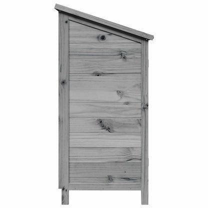 Tuinschuur Grijs 59 x 56 x 113,5 cm Massief Vurenhout