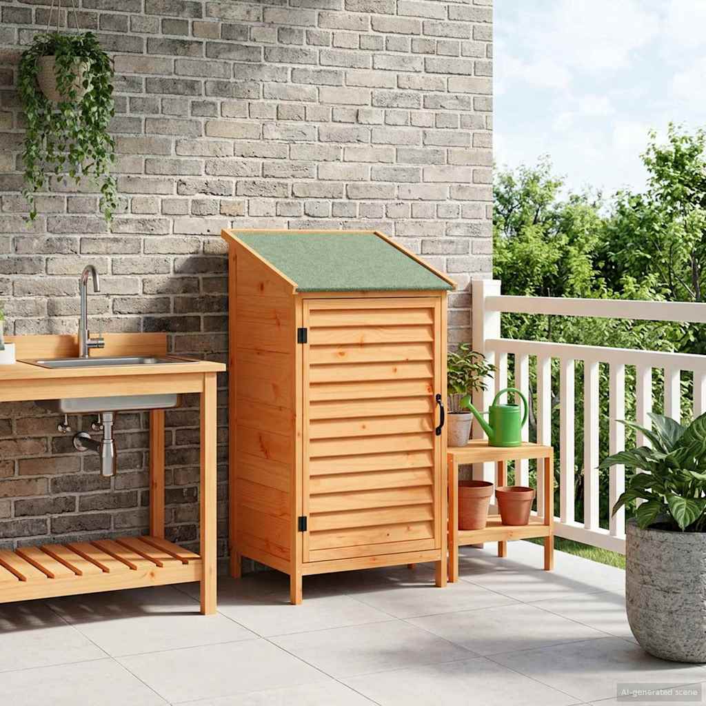 Tuinschuur Bruin 59 x 56 x 113,5 cm Massief Vurenhout