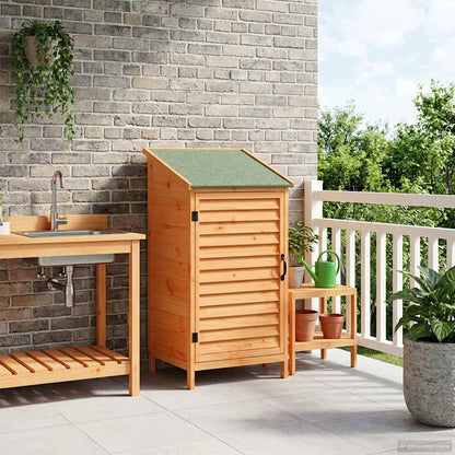 Tuinschuur Bruin 59 x 56 x 113,5 cm Massief Vurenhout