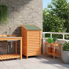 Tuinschuur 59x56x113,5 cm massief vurenhout bruin