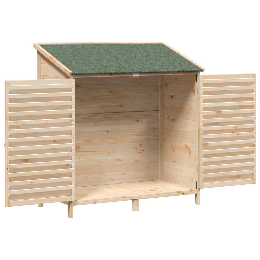 Tuinschuur Naturel 106 x 56 x 113,5 cm Massief Vurenhout