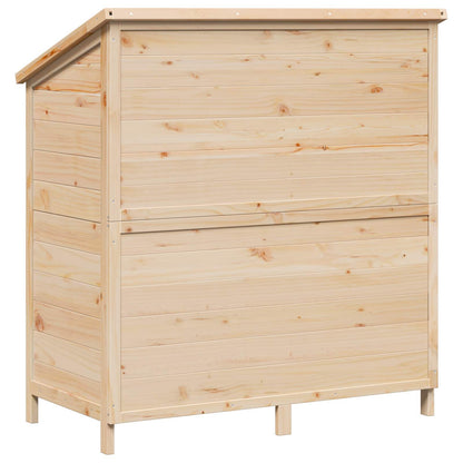 Tuinschuur Naturel 106 x 56 x 113,5 cm Massief Vurenhout