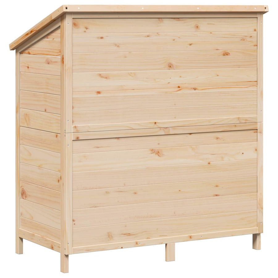 Tuinschuur Naturel 106 x 56 x 113,5 cm Massief Vurenhout