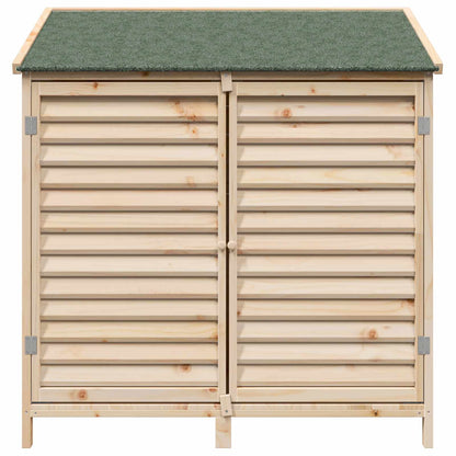 Tuinschuur Naturel 106 x 56 x 113,5 cm Massief Vurenhout