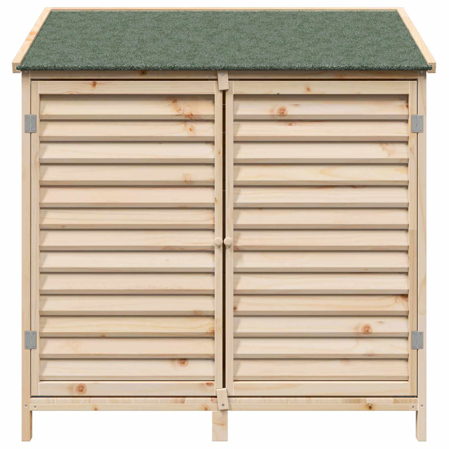 Tuinschuur Naturel 106 x 56 x 113,5 cm Massief Vurenhout