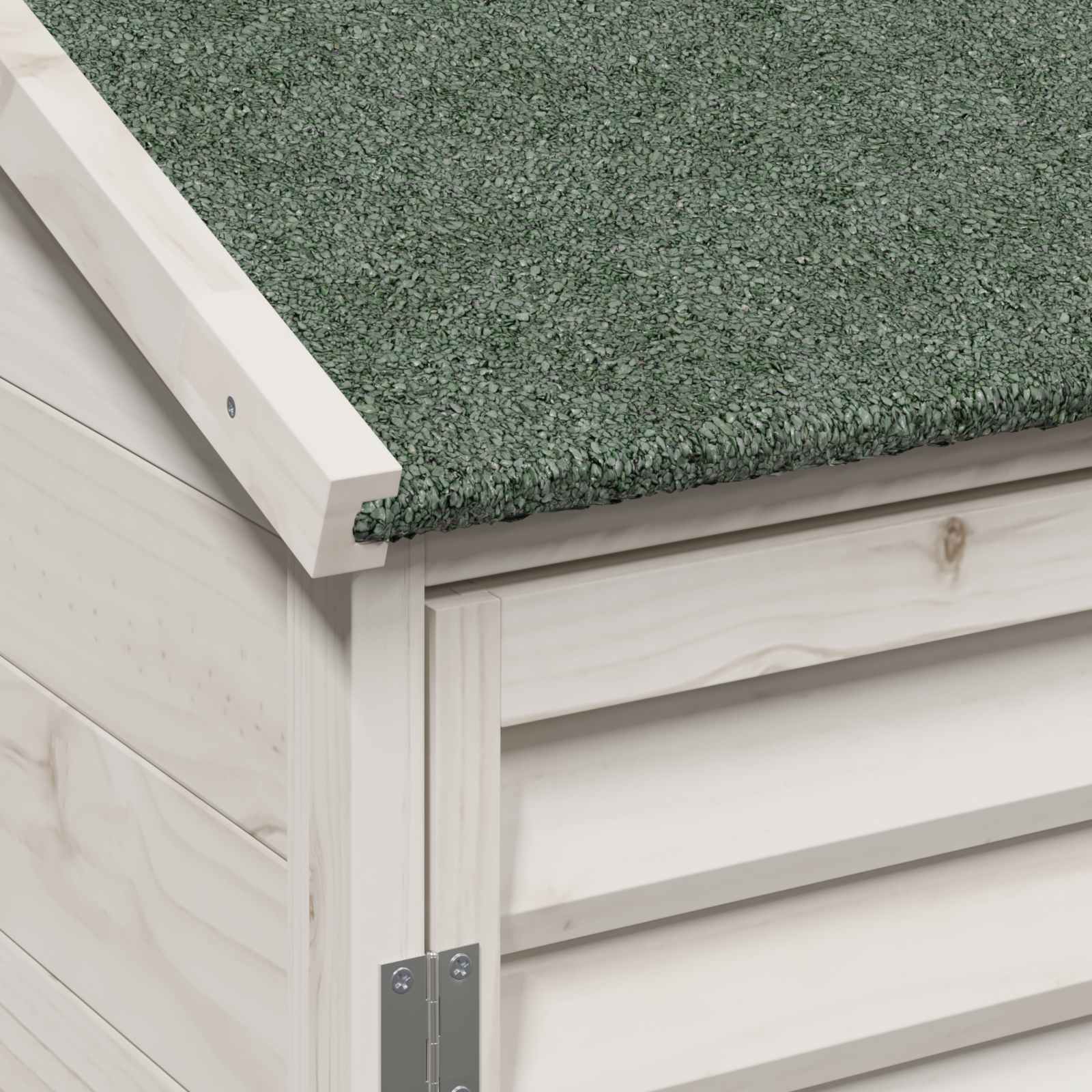 Tuinschuur Wit 106 x 56 x 113,5 cm Massief Vurenhout
