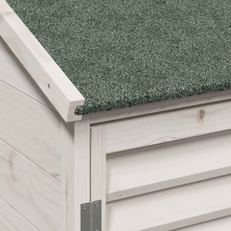 Tuinschuur Wit 106 x 56 x 113,5 cm Massief Vurenhout