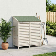 Tuinhuis 106x56x113,5 cm massief vurenhout wit