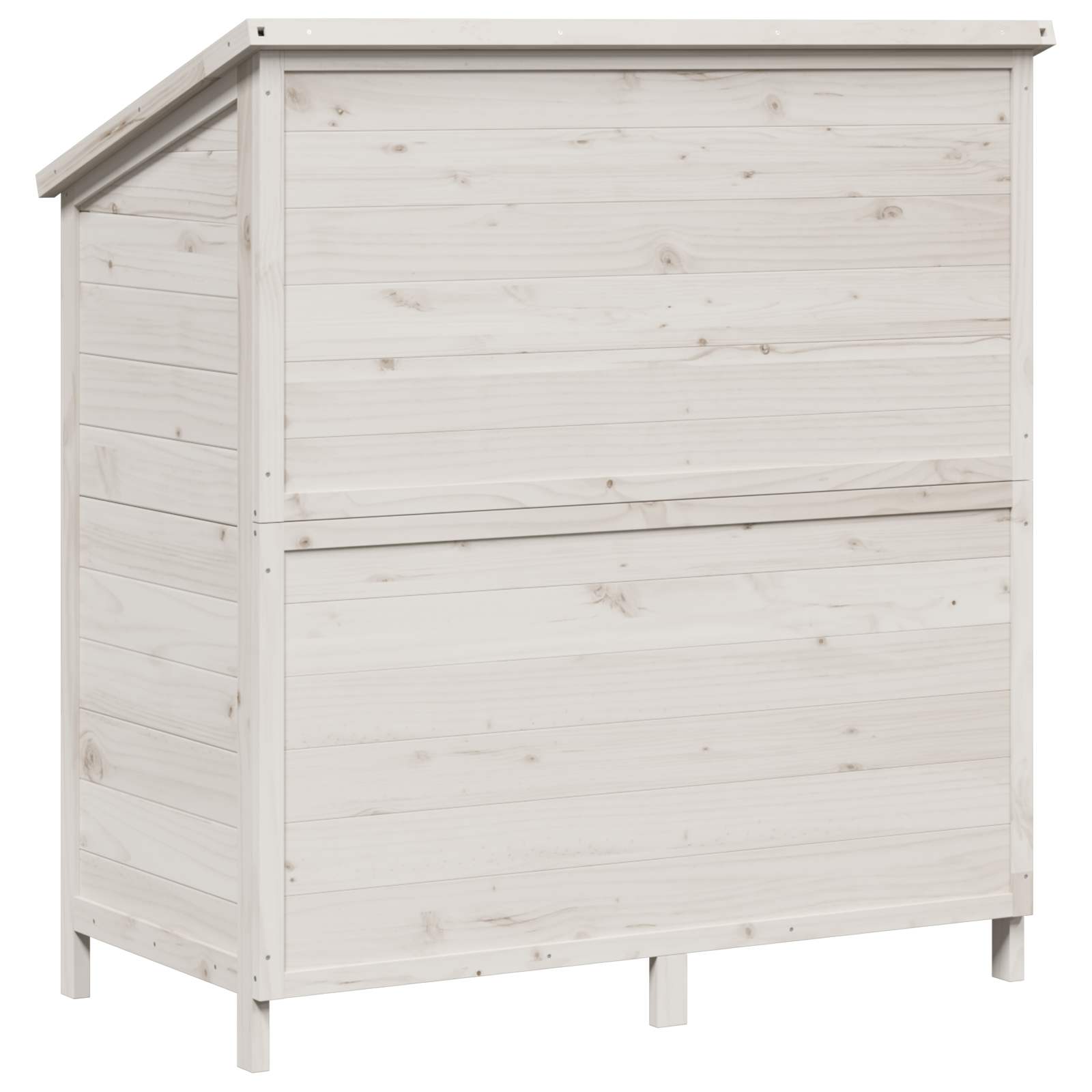 Tuinschuur Wit 106 x 56 x 113,5 cm Massief Vurenhout