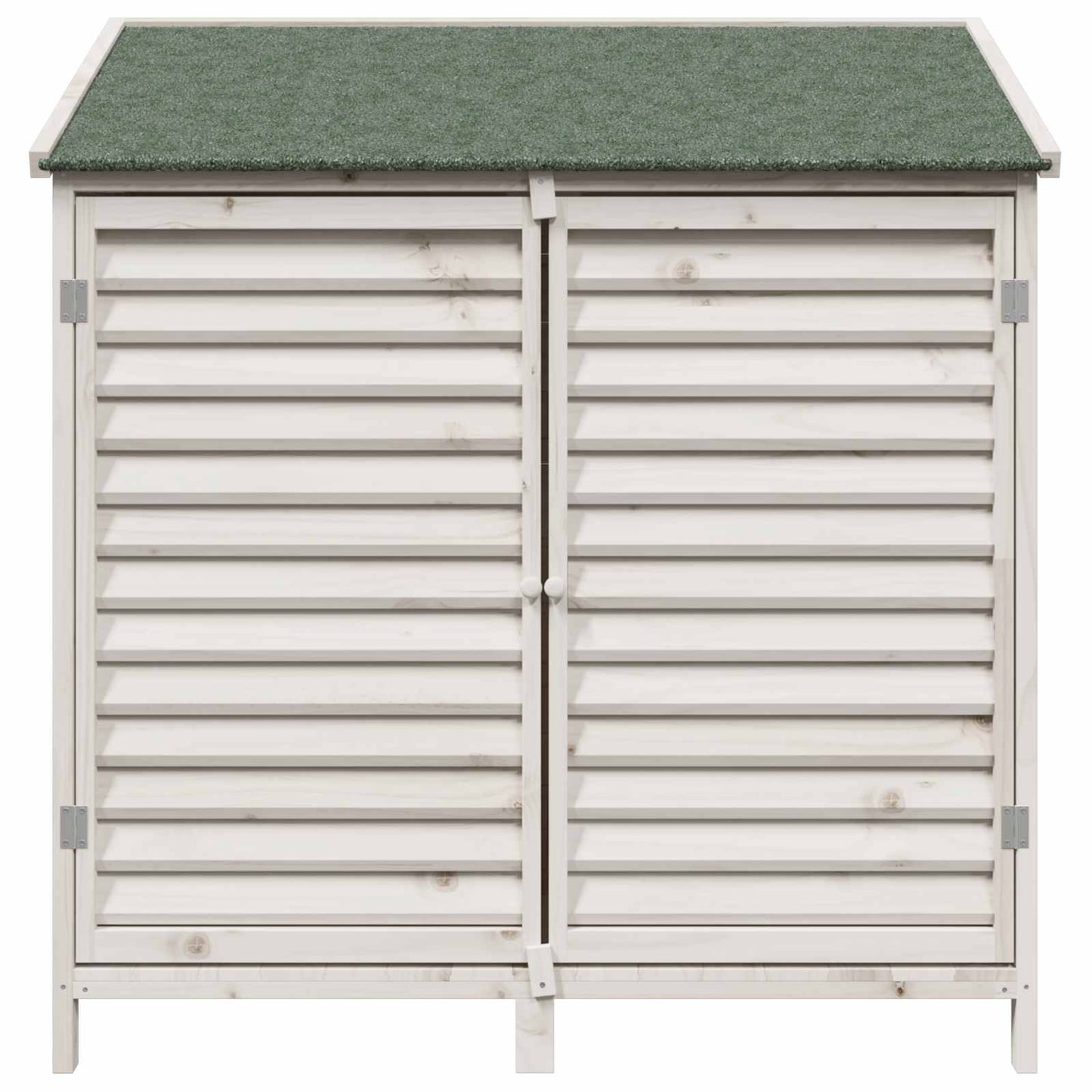 Tuinschuur Wit 106 x 56 x 113,5 cm Massief Vurenhout