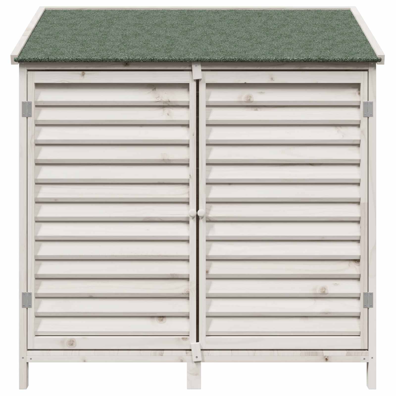 Tuinschuur Wit 106 x 56 x 113,5 cm Massief Vurenhout