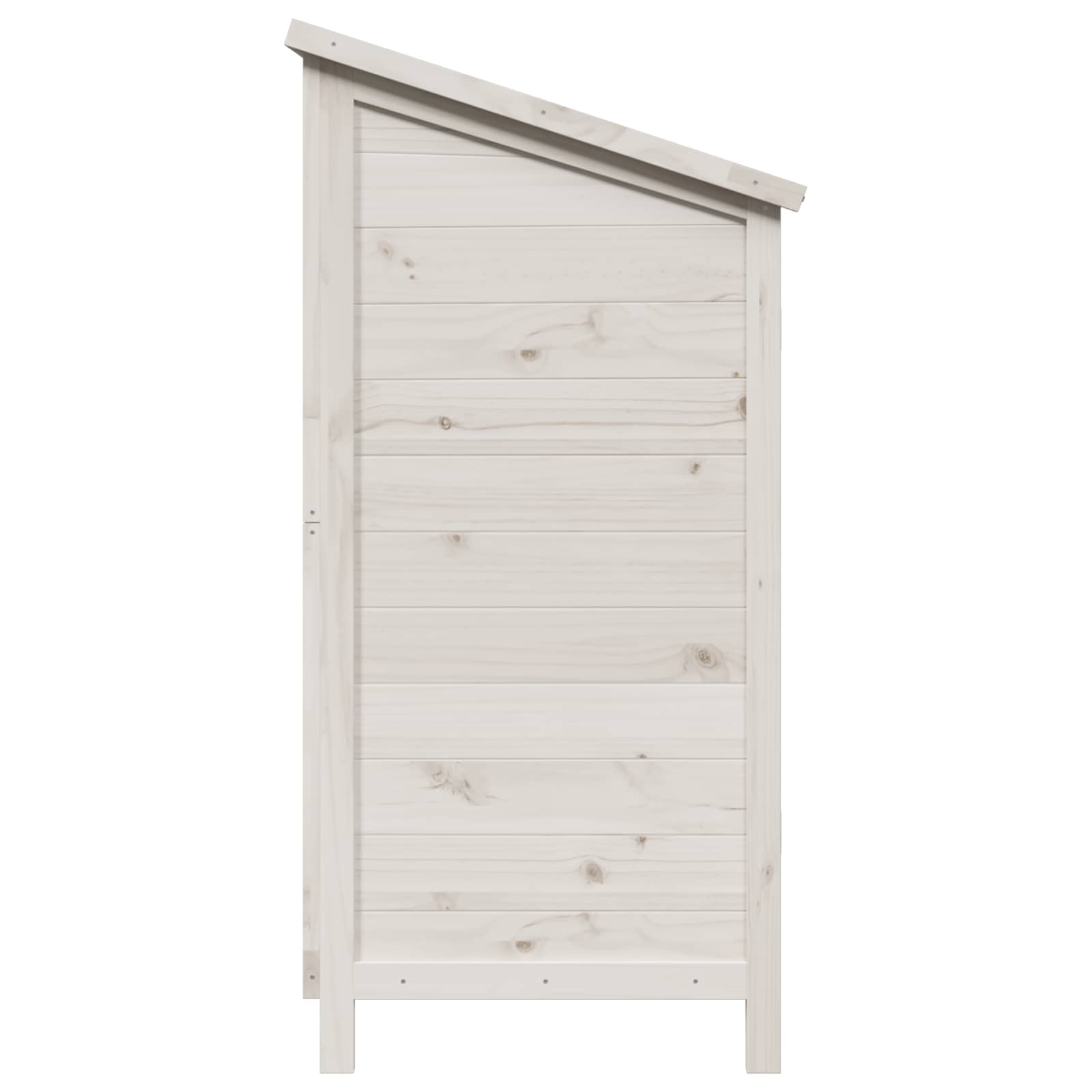 Tuinschuur Wit 106 x 56 x 113,5 cm Massief Vurenhout