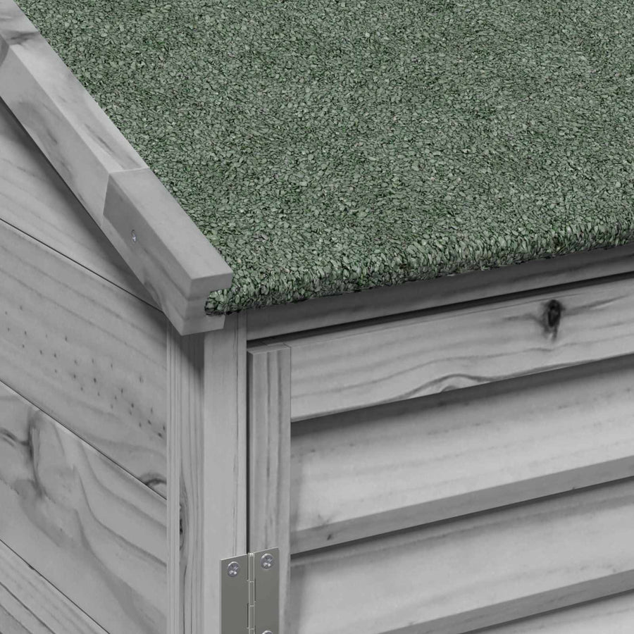 Tuinschuur Grijs 106 x 56 x 113,5 cm Massief Vurenhout
