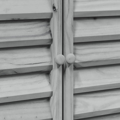 Tuinschuur Grijs 106 x 56 x 113,5 cm Massief Vurenhout