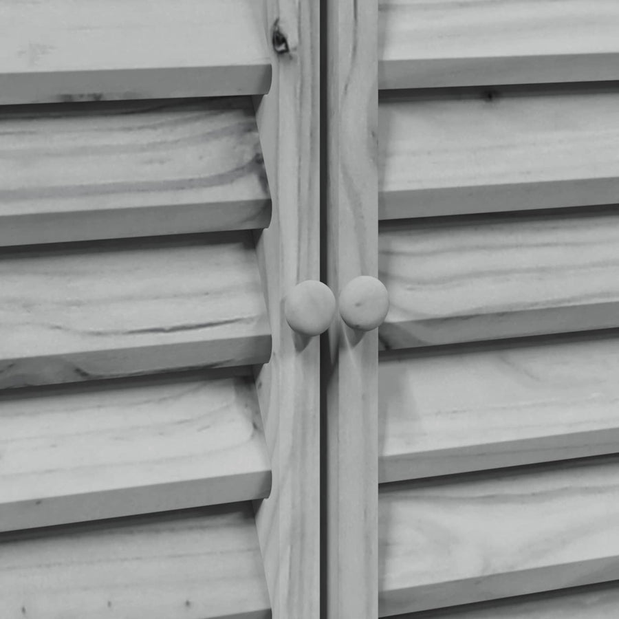 Tuinschuur Grijs 106 x 56 x 113,5 cm Massief Vurenhout