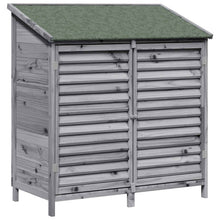 Tuinschuur Grijs 106 x 56 x 113,5 cm Massief Vurenhout