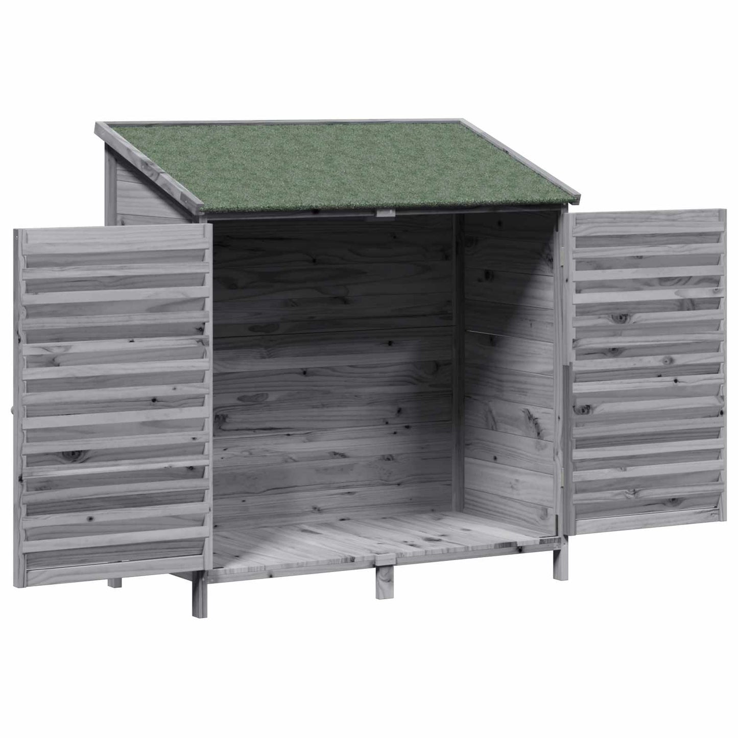 Tuinschuur Grijs 106 x 56 x 113,5 cm Massief Vurenhout